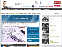 Tablet Screenshot of excelencialiteraria.com